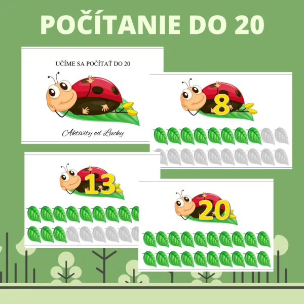 Počítanie do 20 lienka 