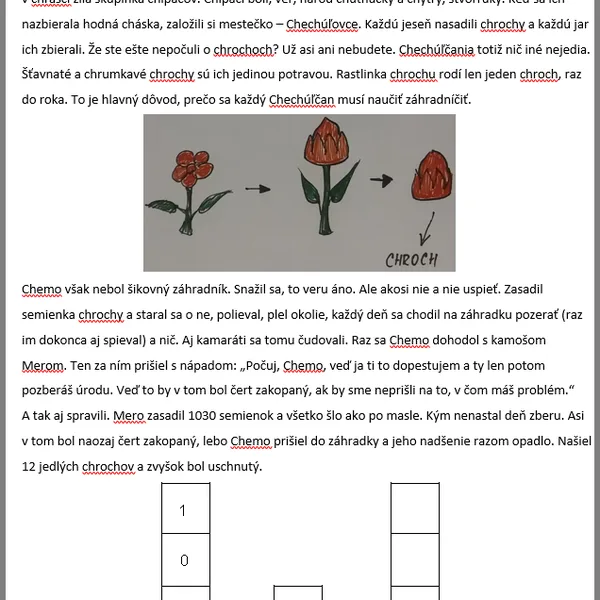 Matematická rozprávka - štvorková číselná sústava