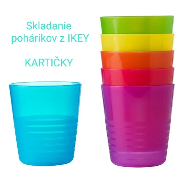 Skladanie pohárikov z IKEY