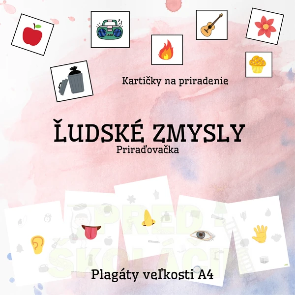 ĽUDSKÉ ZMYSLY - Priraďovačka