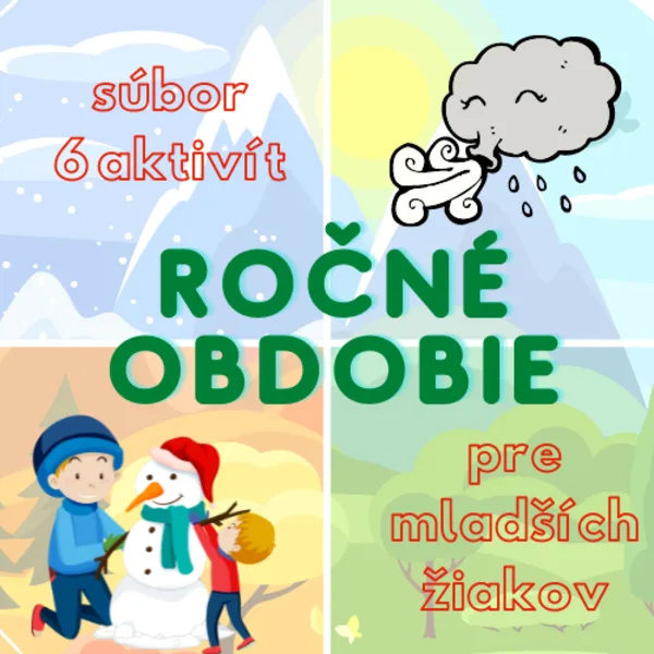 Ročné obdobie: súbor 6 aktivít pre mladších žiakov