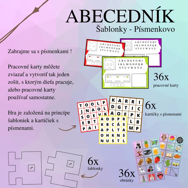 Abecedník: Písmenkovo (Šablonky)
