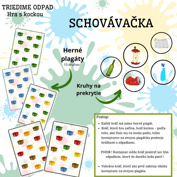 Triedime odpad: Schovávačka (Hra s kockou)