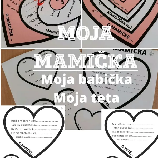 SRDIEČKO PRE MAMIČKU, babičku, tetu