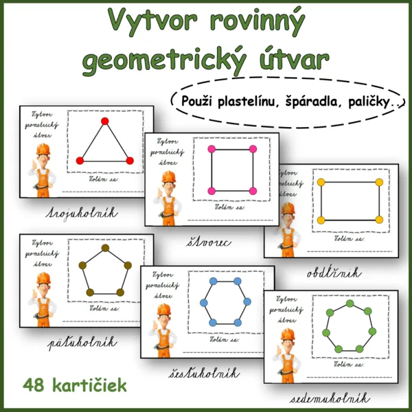 Vytvor rovinný geometrický útvar 