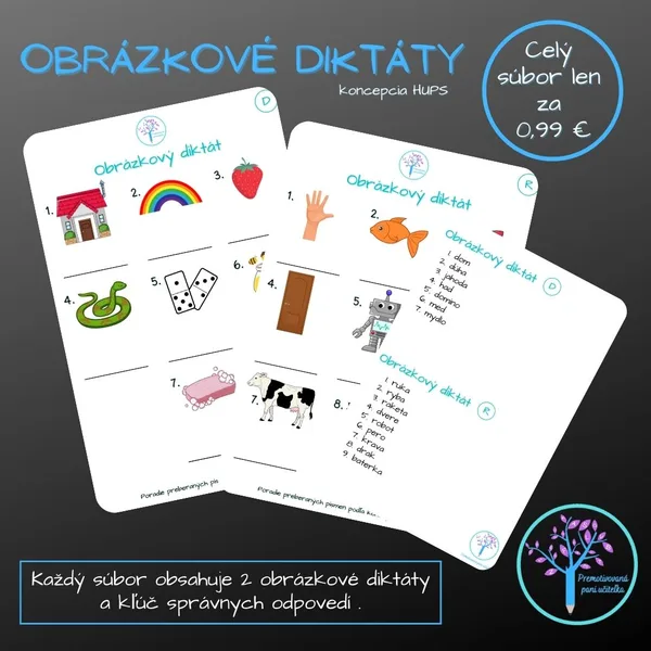 Súbor obrázkových diktátov 4 (koncepcia HUPS)