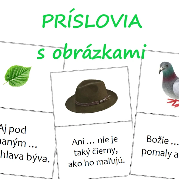 DOMINO - Príslovia s obrázkami