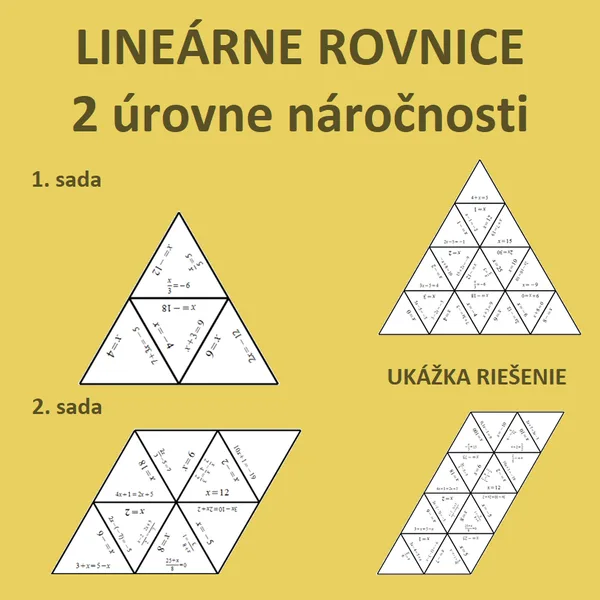TRIMINO – LINEÁRNE ROVNICE