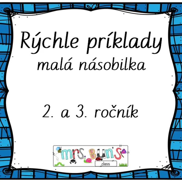Rýchle príklady - malá násobilka