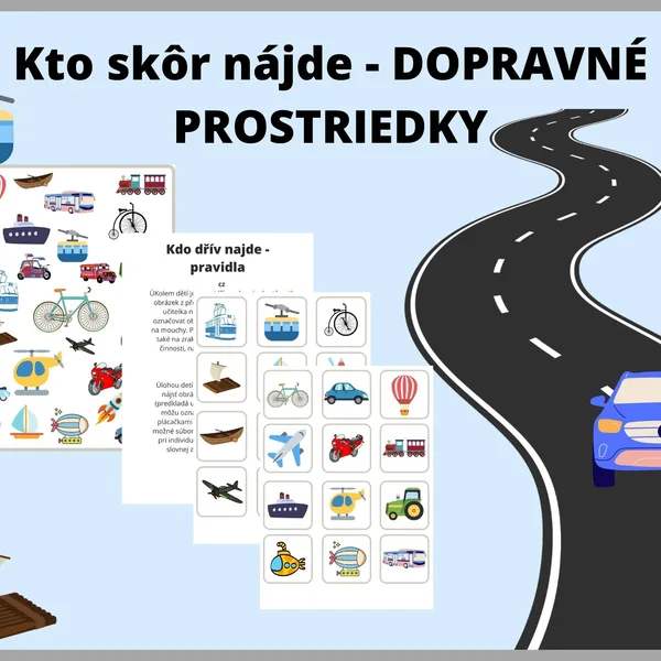 Kto skôr nájde - DOPRAVNÉ PROSTRIEDKY