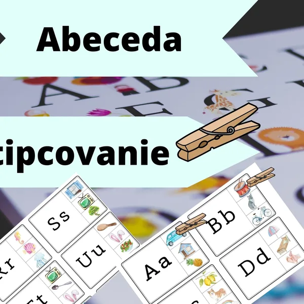 Abeceda - štipcovanie