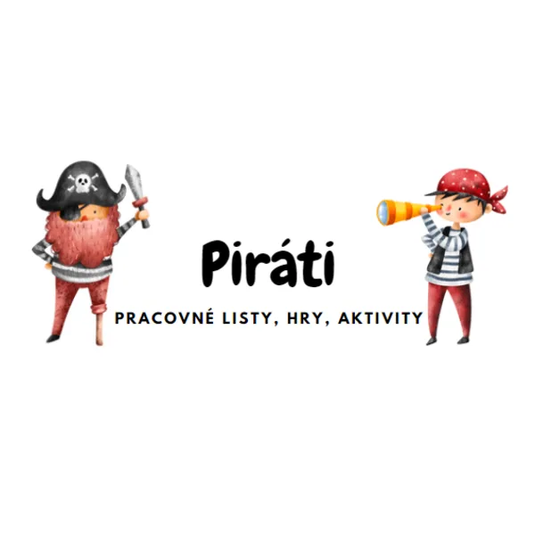  Piráti - pracovné listy, hry, aktivity