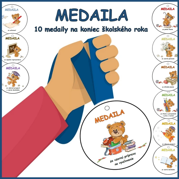 MEDAILA - koniec školského roka