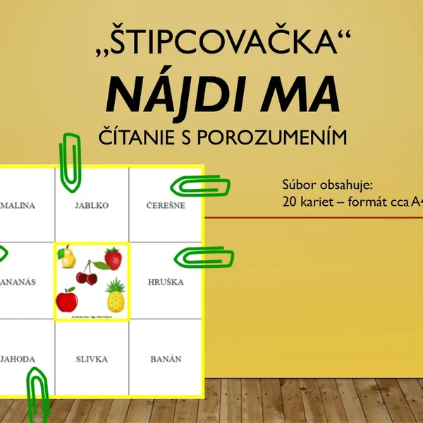 Nájdi ma - čítanie s porozumením
