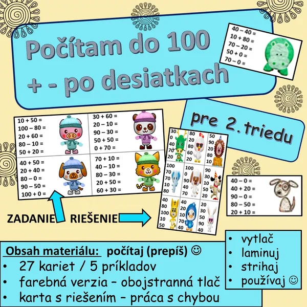 Počítam do 100 po desiatkach