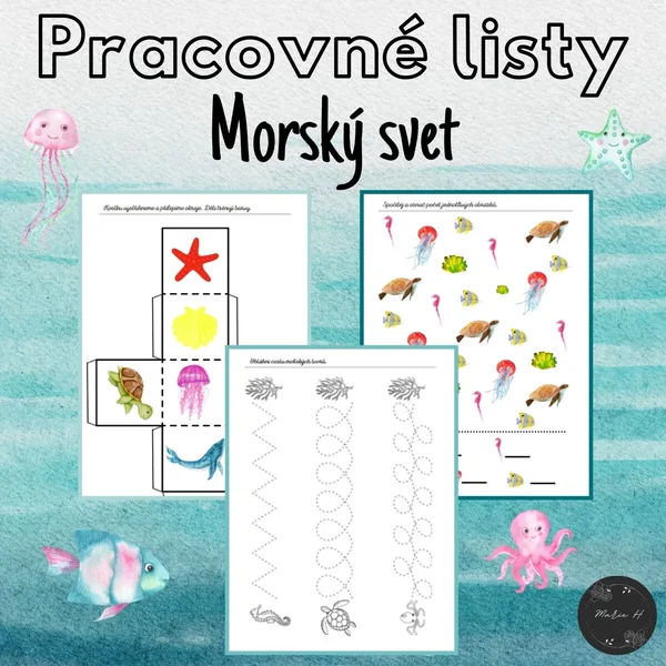 Morský svet, pracovné listy