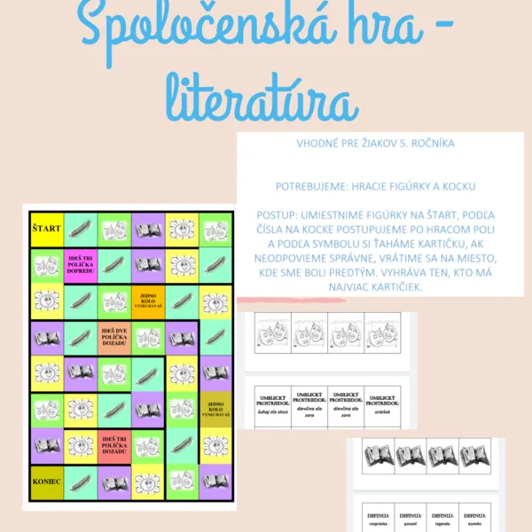 SPOLOČENSKÁ HRA - LITERATÚRA (5. ročník)