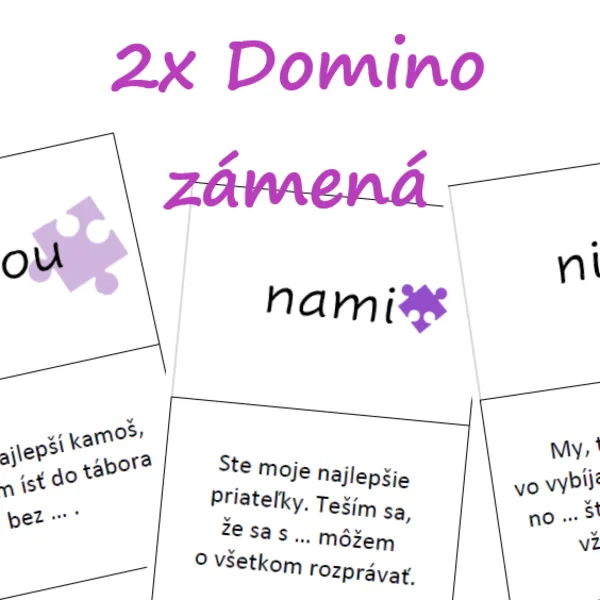 2x Domino - zámená