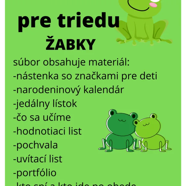TRIEDA  ŽABKY