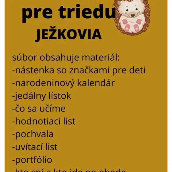Trieda ježka