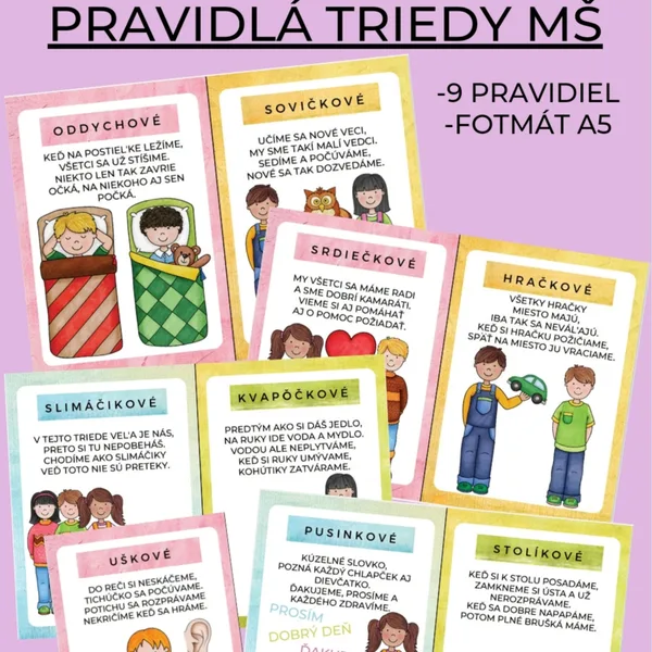 Pravidlá triedy v MŠ
