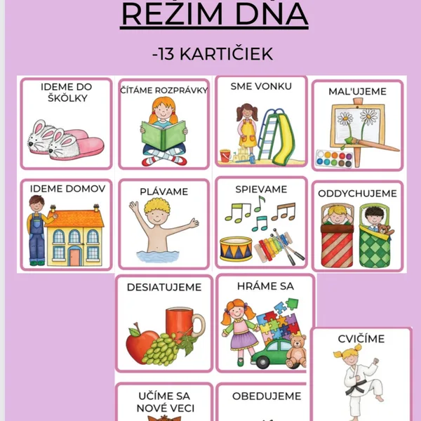 Režim dňa v MŠ 