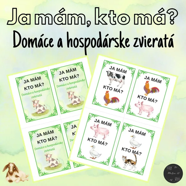 Ja mám, kto má? Domáce a hospodárske zvieratá