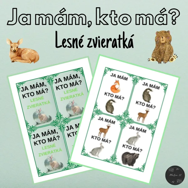Ja mám, kto má? Lesné zvieratká