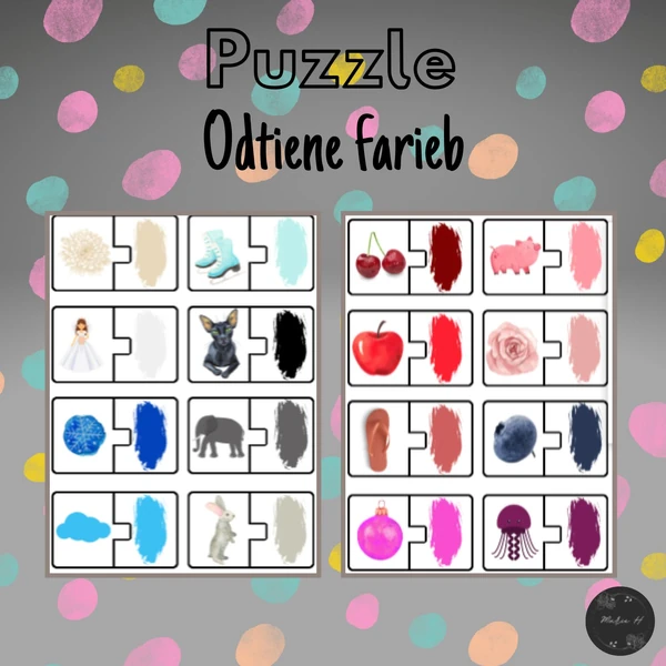 Odtiene farieb, puzzle
