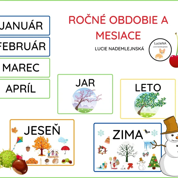 ROČNÉ OBDOBIE A MESIACE
