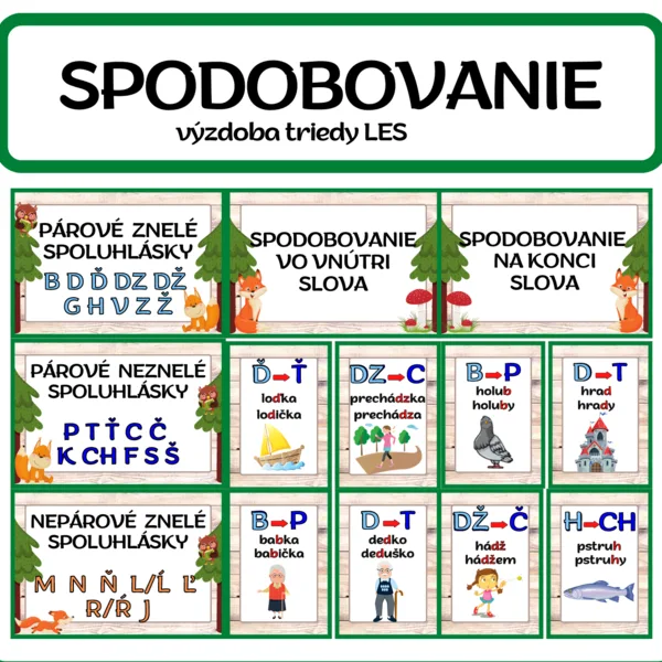 SPODOBOVANIE - výzdoba v téme LES