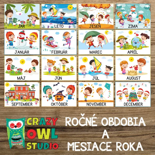 ROČNÉ OBDOBIA a MESIACE ROKA