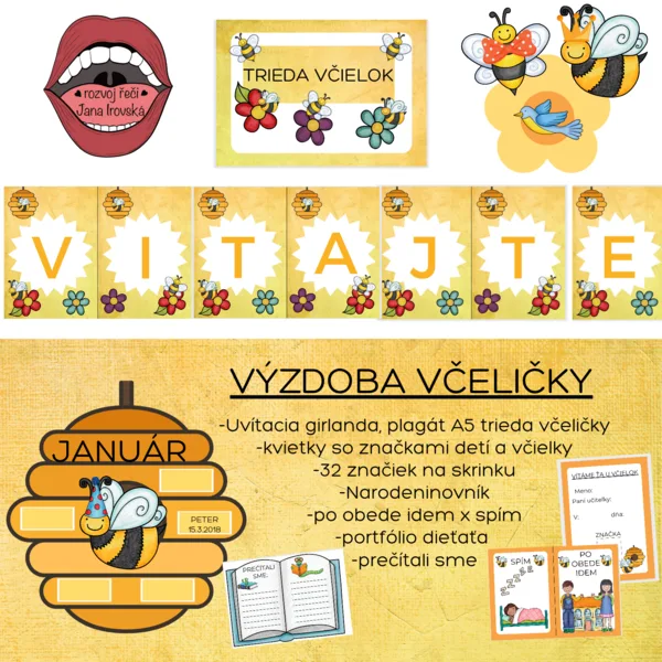 VÝZDOBA MŠ-VČELIČKY 