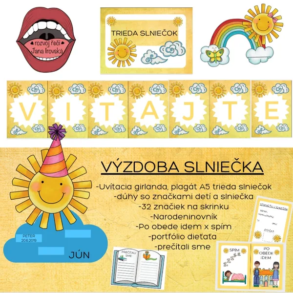 VÝZDOBA MŠ-SLNIEČKA 