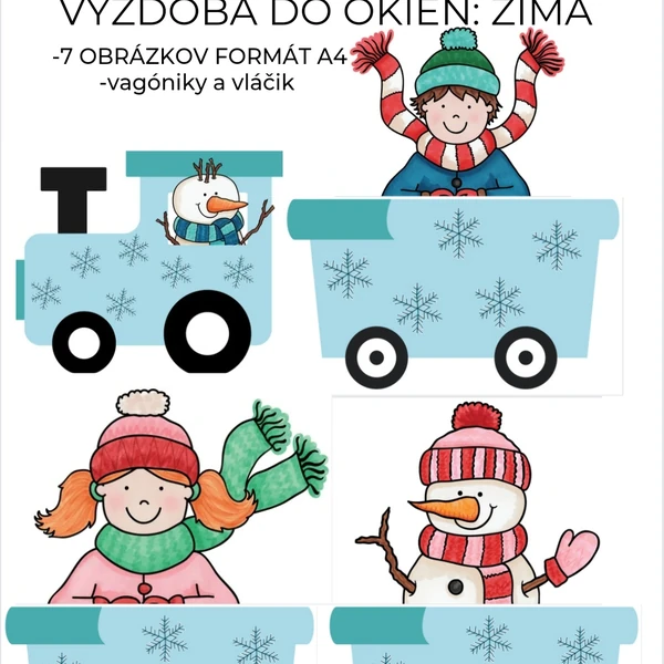 VÝZDOBA DO OKIEN-ZIMA 