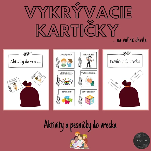 Vykrývací kartičky na volné chvíle