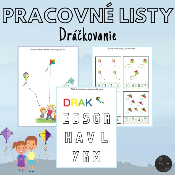 Dráčkovanie, pracovné listy