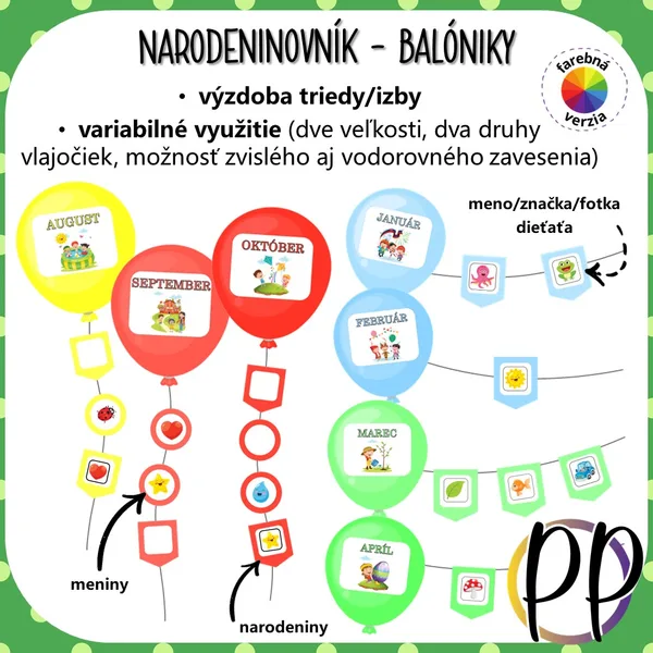 Narodeninovník - balóniky (výzdoba)