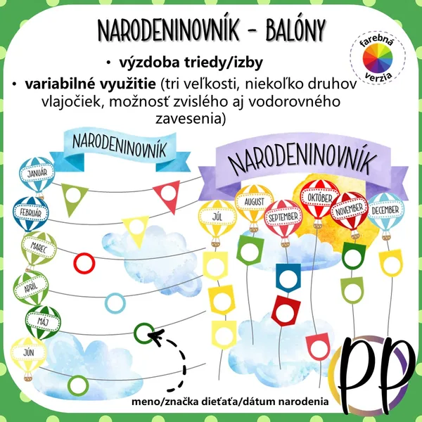Narodeninovník - balóny (výzdoba)
