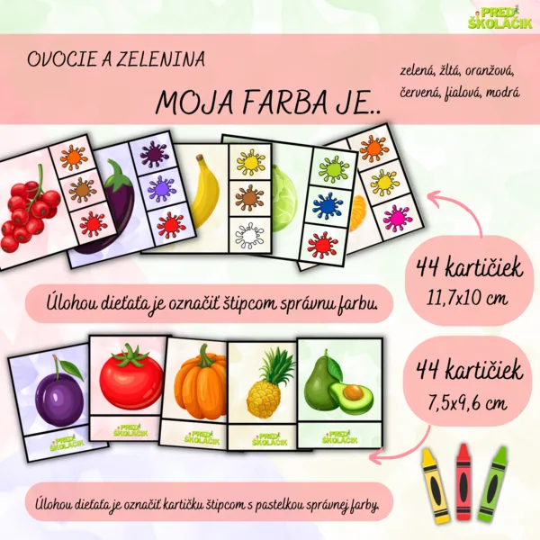 Ovocie a zelenina: Moja farba je..