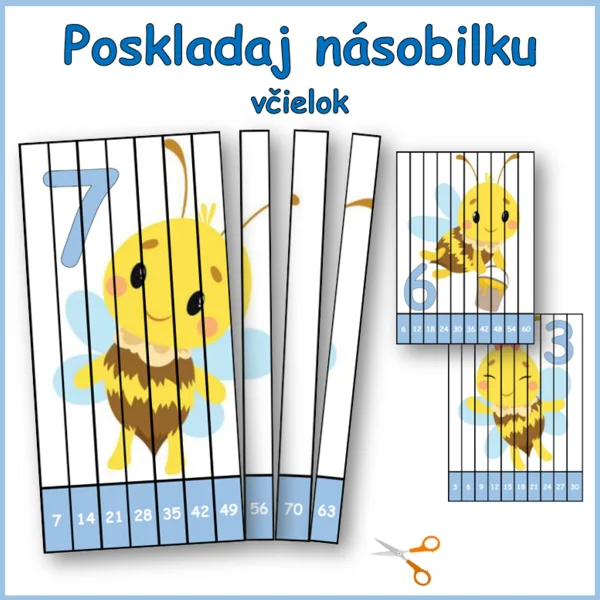 Poskladaj násobilku VČIELOK