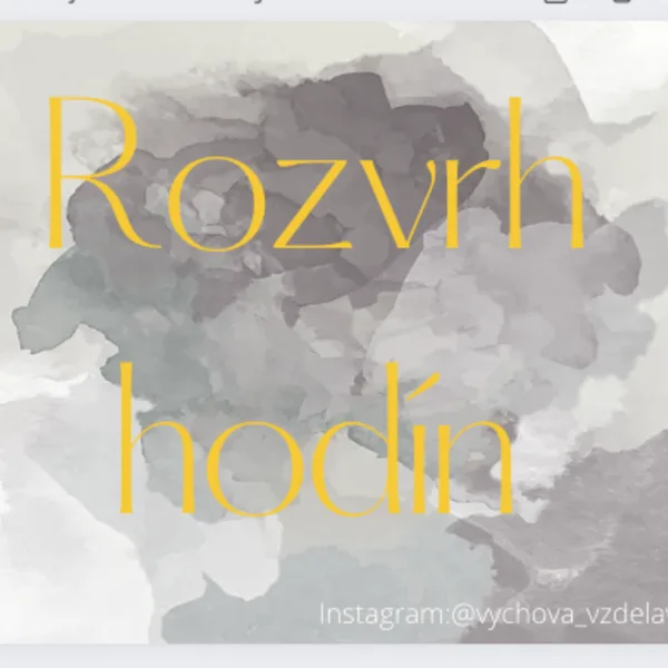 Vyber si svoj farebný rozvrh hodín