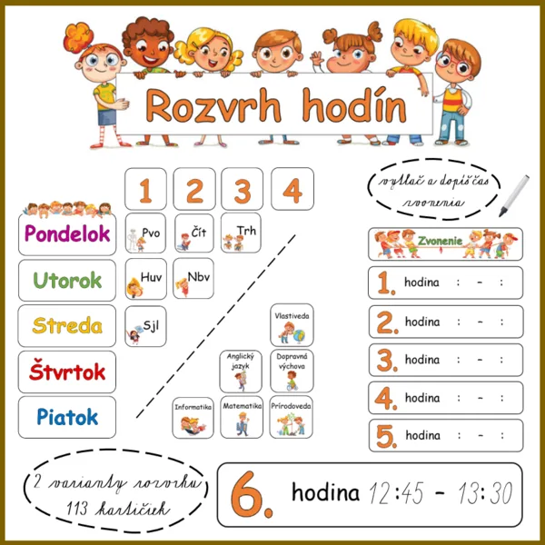 Rozvrh hodín