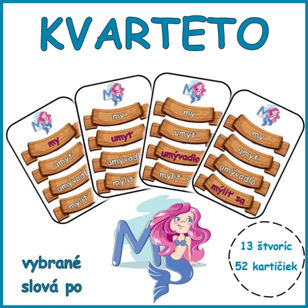 KVARTETO - vybrané slová po M