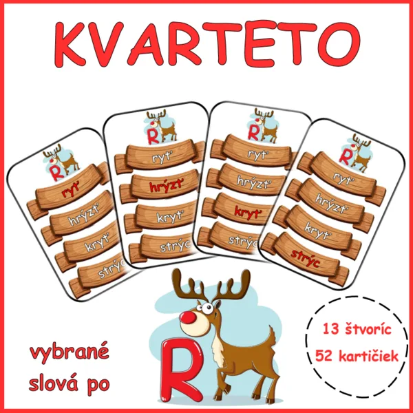 KVARTETO - vybrané slová po R