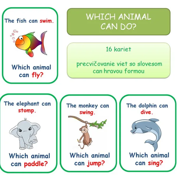 REŤAZOVKA: Which animal can....? 