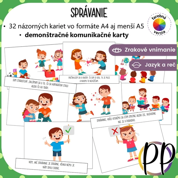 Správanie - demonštračné karty