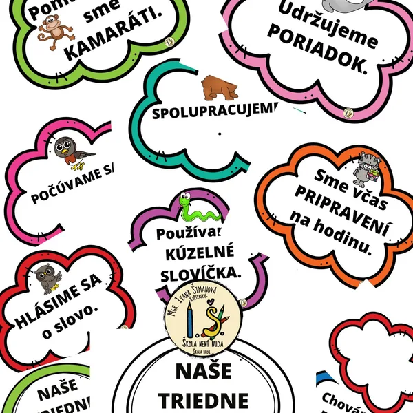 Triedne pravidlá ozdobené zvieratkami
