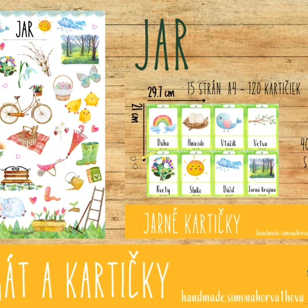 JAR - plagát a kartičky