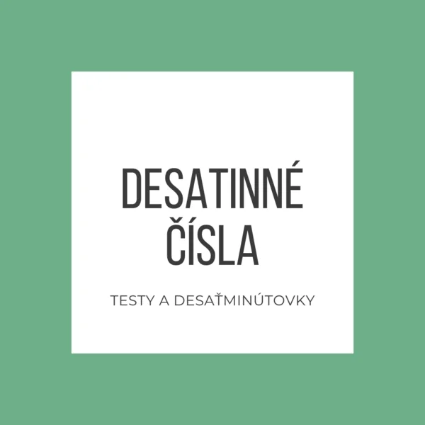 Desatinné čísla - generátory desaťminútoviek